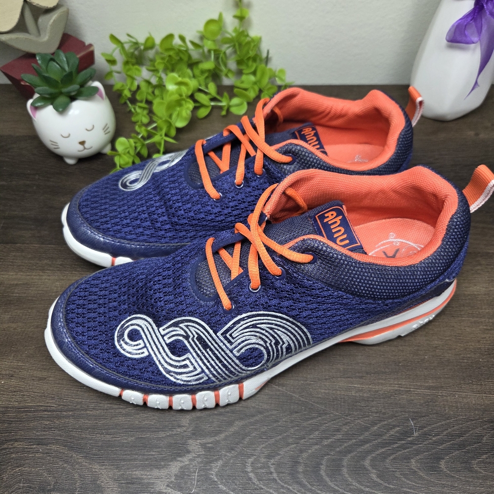 Womens AHNU Yoga Flex Dark Orchid Blue Athletic Shoes FA10151  Size 10 #0052